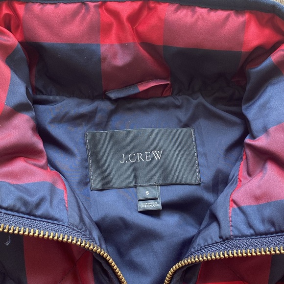 J.Crew Excursion Quilted Puffer Buffalo Check Vest - Picture 4 of 14